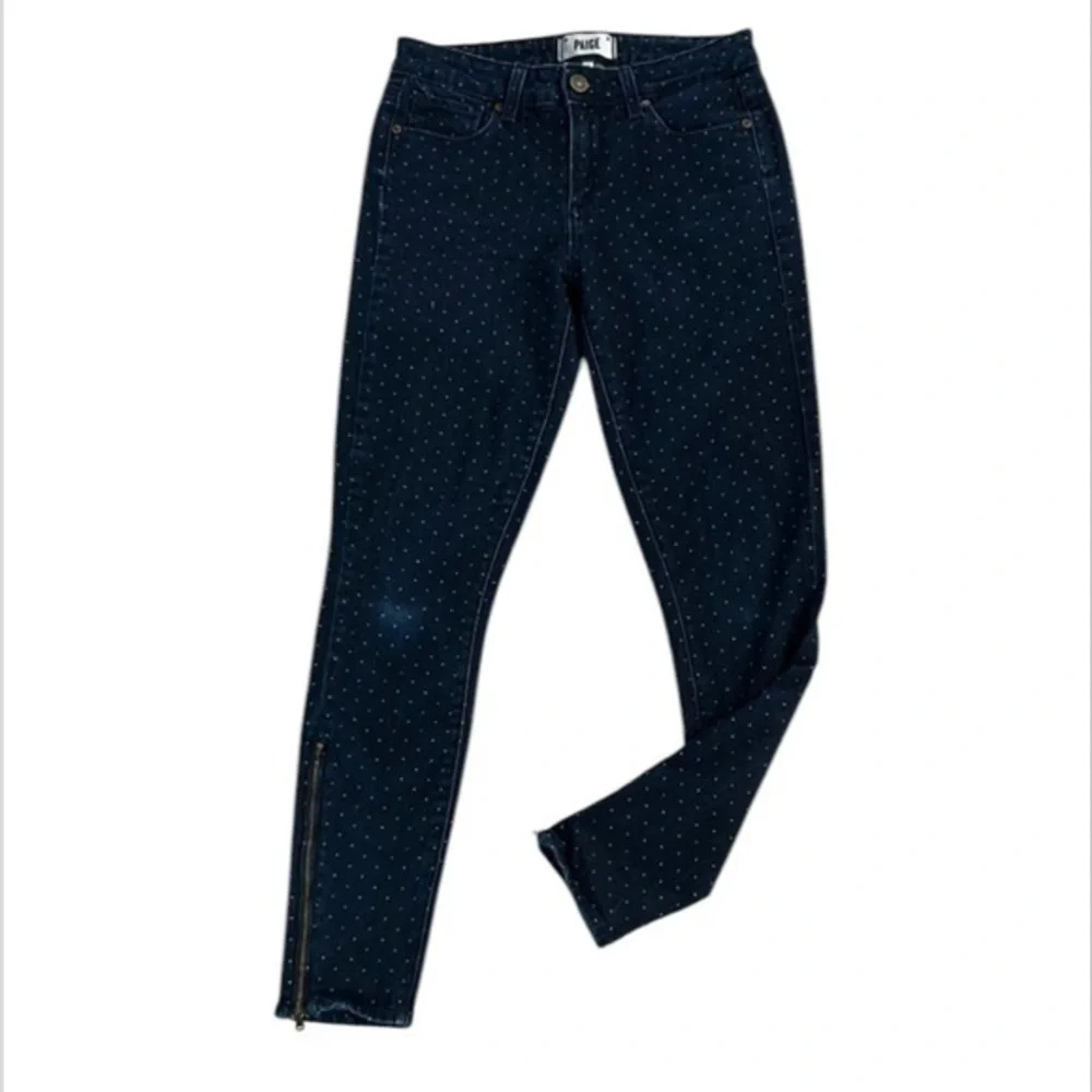 Paige hoxton ankle skinny jeans pindot size 26